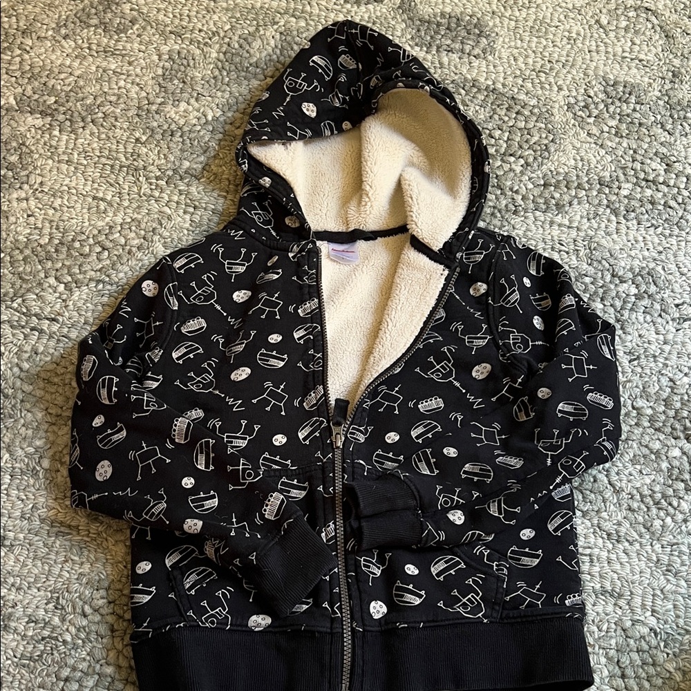 Hanna Andersson Black Graphic Hoodie for Kids